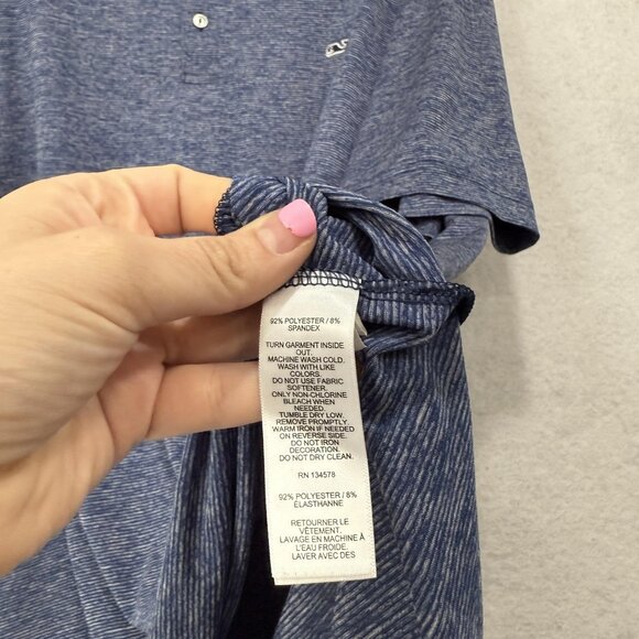 Vineyard Vines Polo Shirt Mens XL Blue Performance Stretch Golf Athletic 2020 - Picture 4 of 7